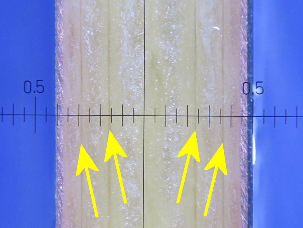 基板断面カット写真