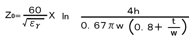 ストリップライン計算式
